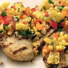 Grilled Chicken with Corn Salsa
